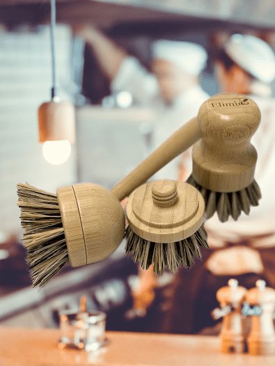 Bamboo Cleaning Brush Set - Elimin8 Plastic Australia | Eco Friendly Cleaning Products