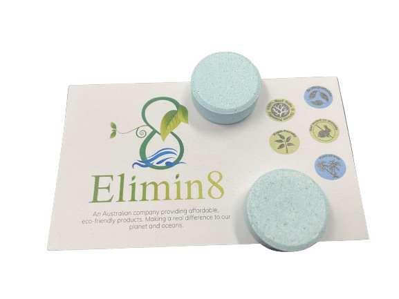 Glass Cleaner Refill Tablets Three Tablet Pack - Elimin8 Plastic Australia | Eco Friendly Cleaning Products