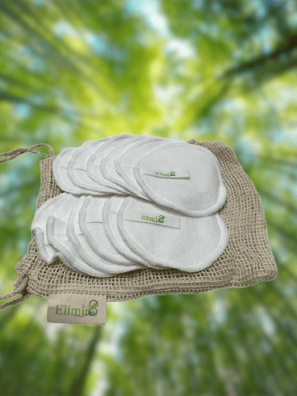 Reusable Bamboo Makeup Removal Pads - Elimin8 Plastic Australia | Eco Friendly Cleaning Products